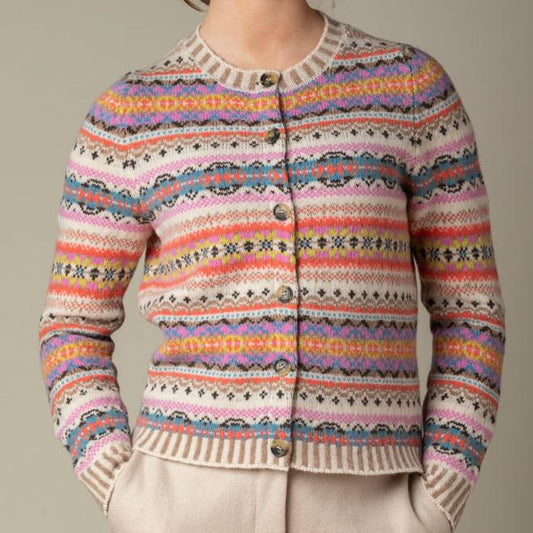 Kinross Cardigan - Coral