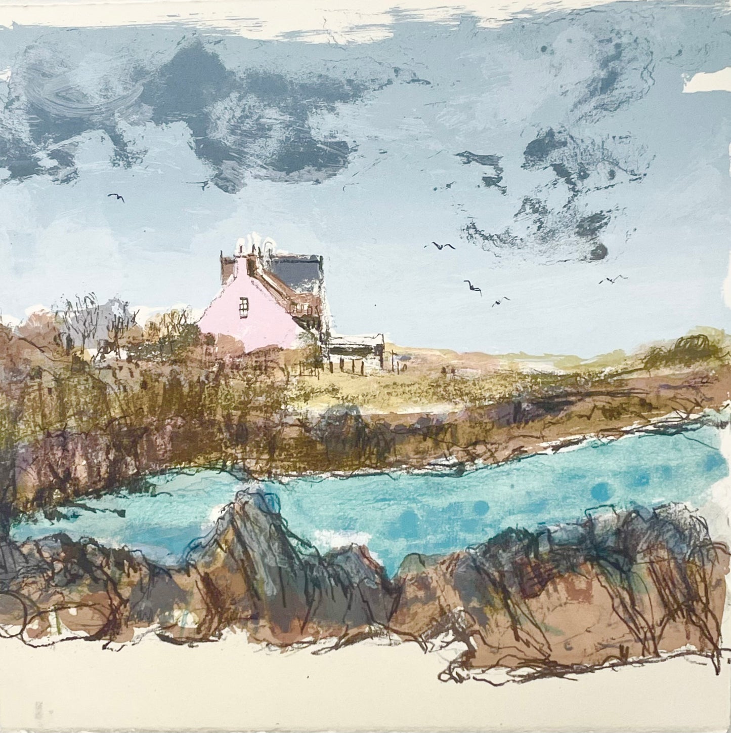 'On The Edge of Iona' Original Screen print