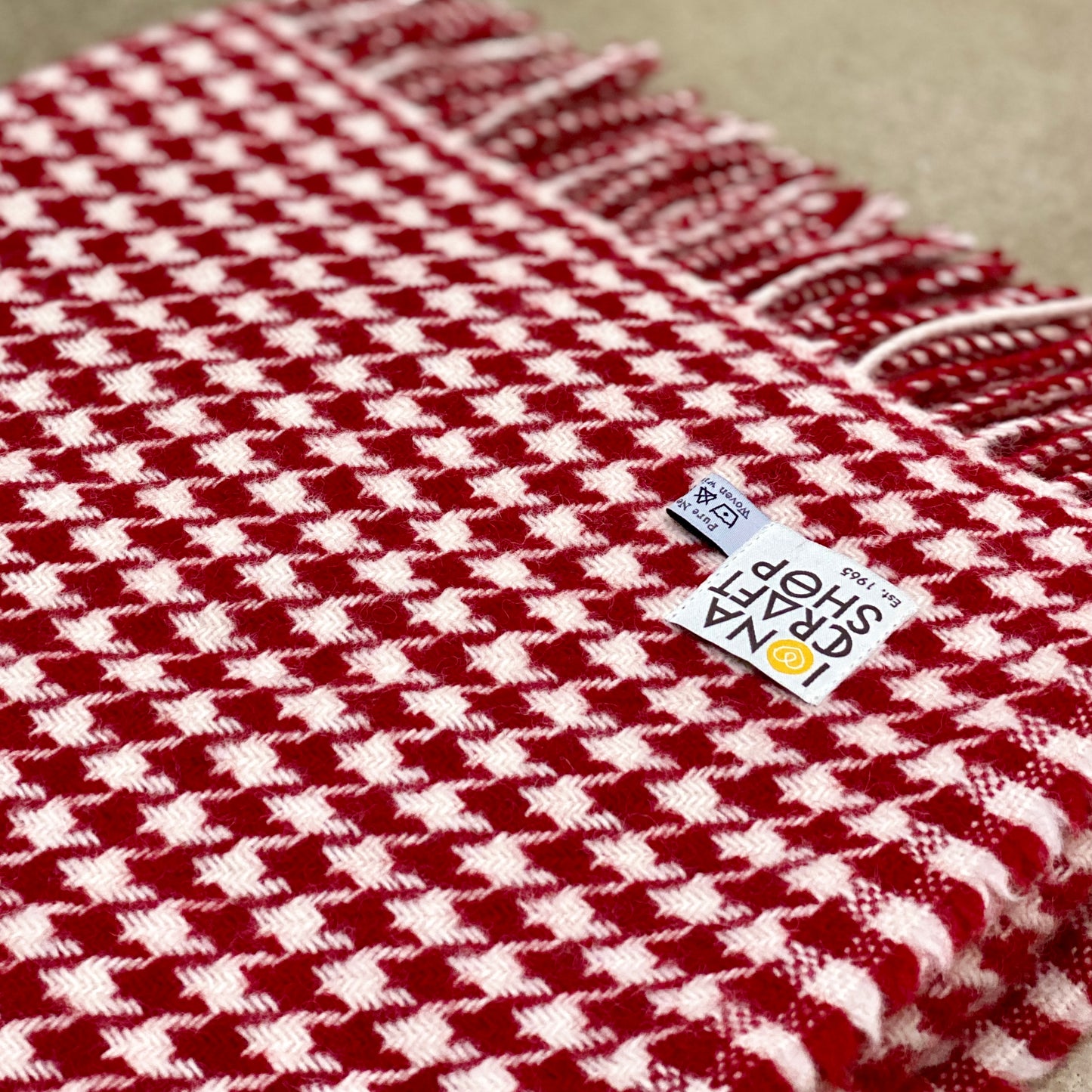 Red Houndstooth