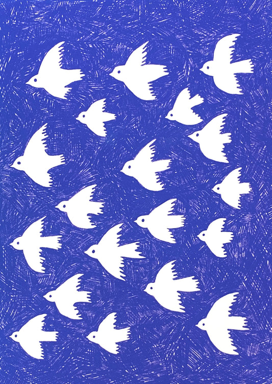 Flock of Birds - A5 Print