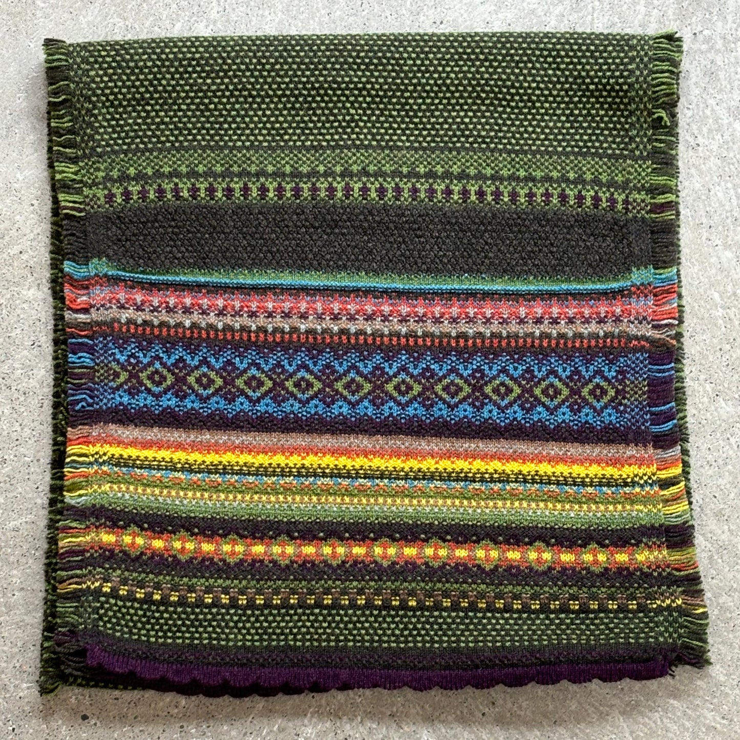 Alpine Fairisle Scarf - October