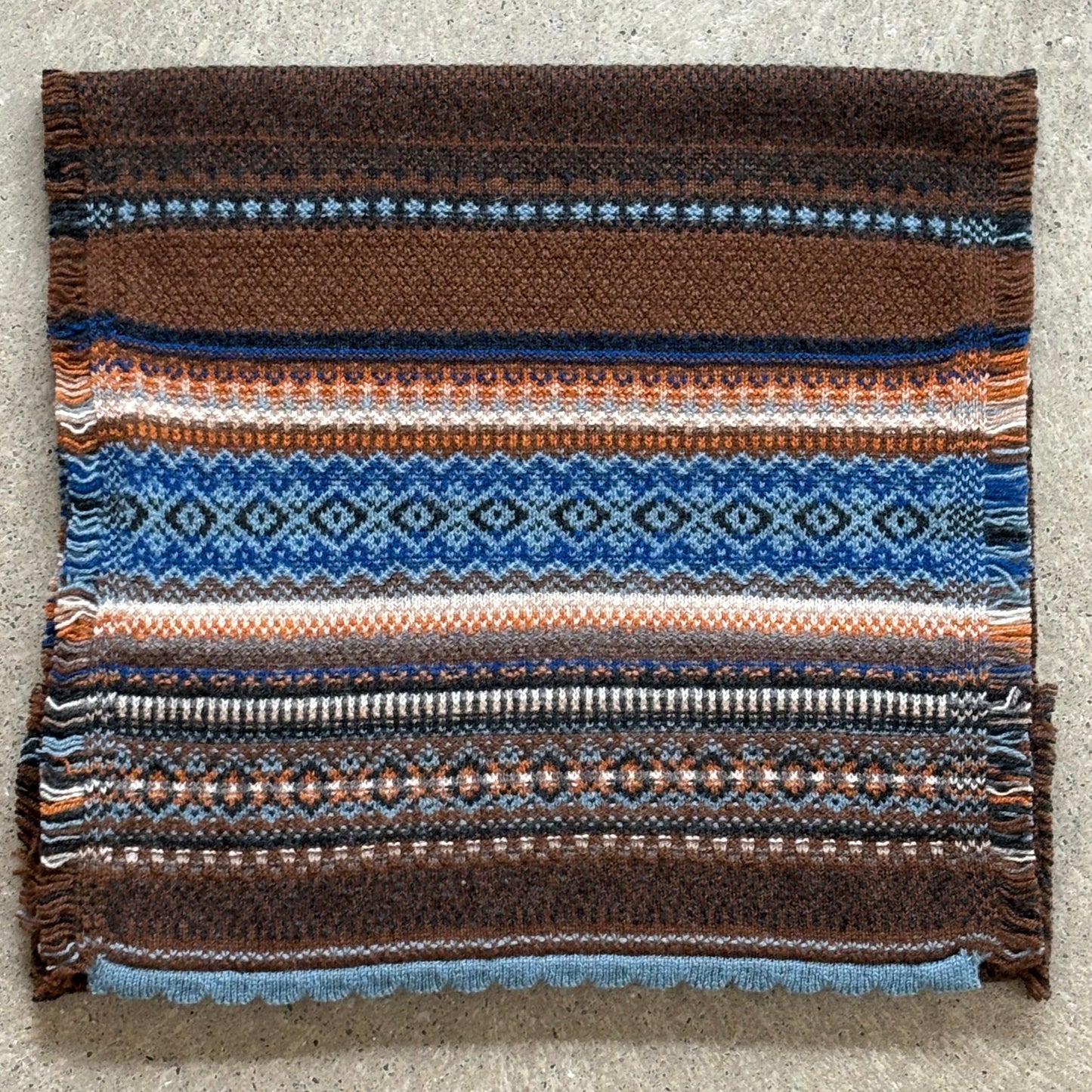 Alpine Fairisle Scarf - Winter