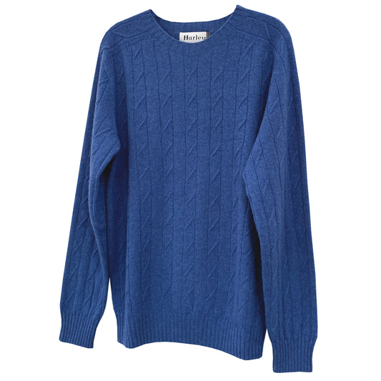 Twist Pattern Sweater - Soft Denim