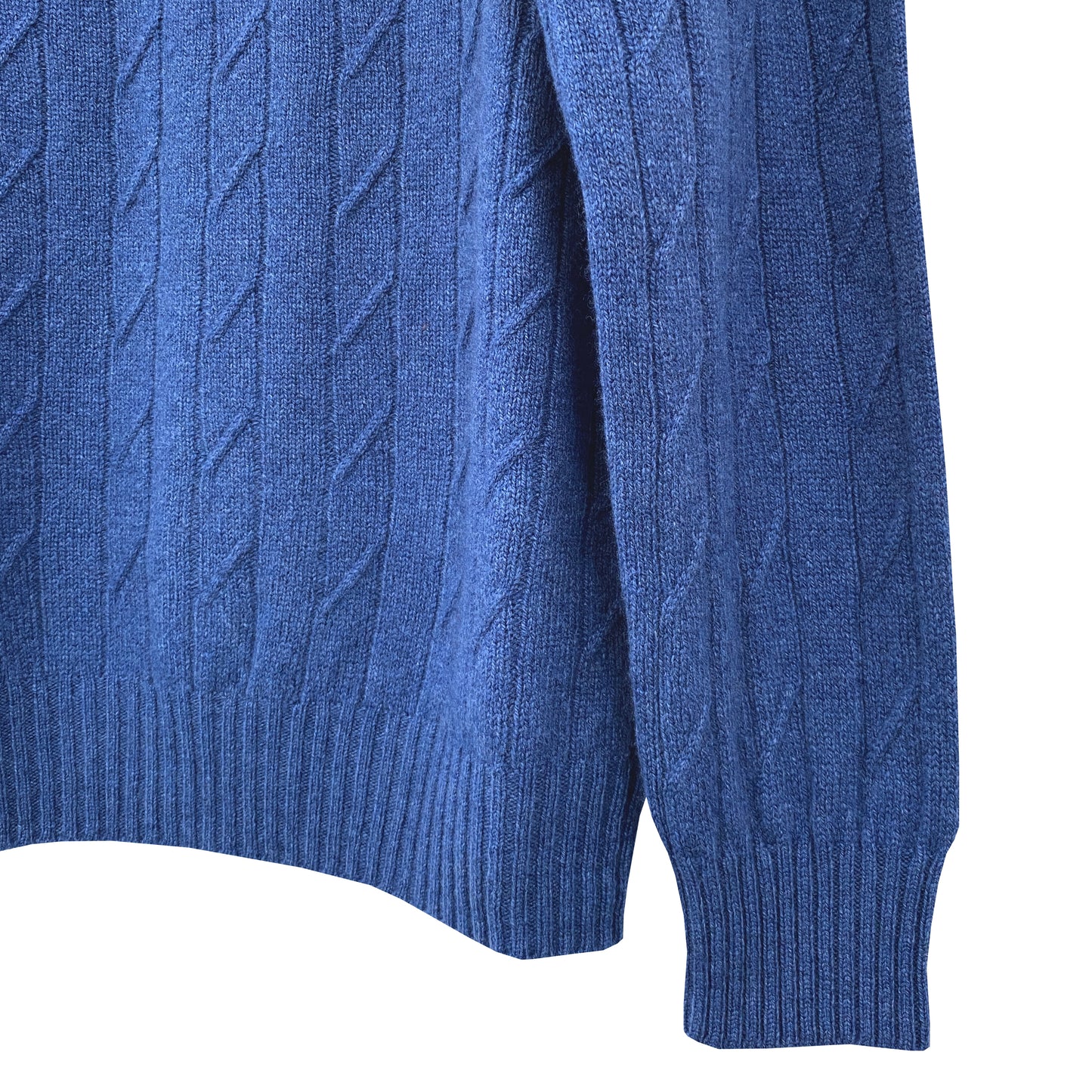 Twist Pattern Sweater - Soft Denim