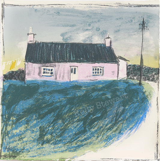 'Iona Crofthouse' Original Screen print