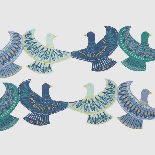 Dove Concertina Garland