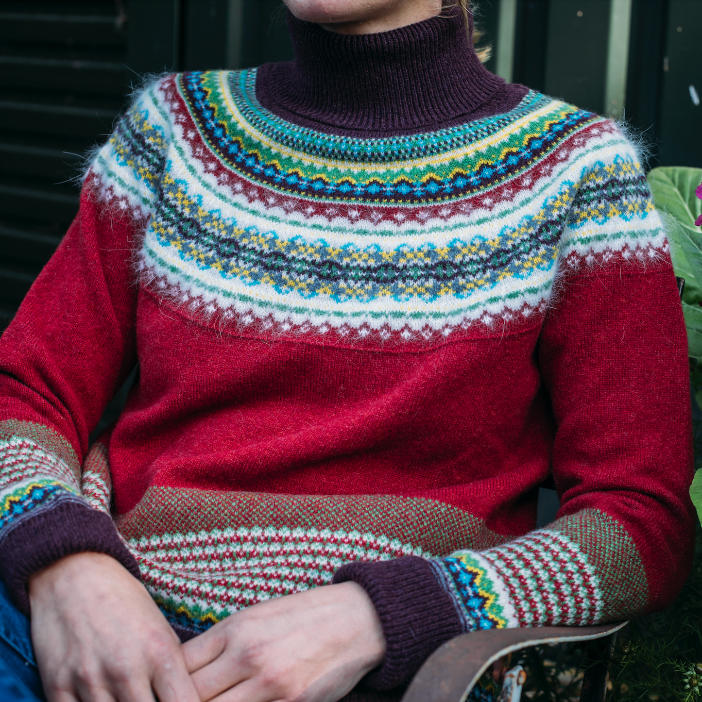 Alpine Roll Neck Sweater - Hemlock