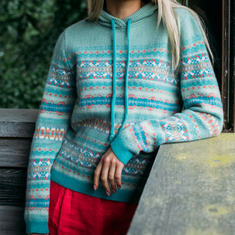 Kinross Hoody Sweater - Opal