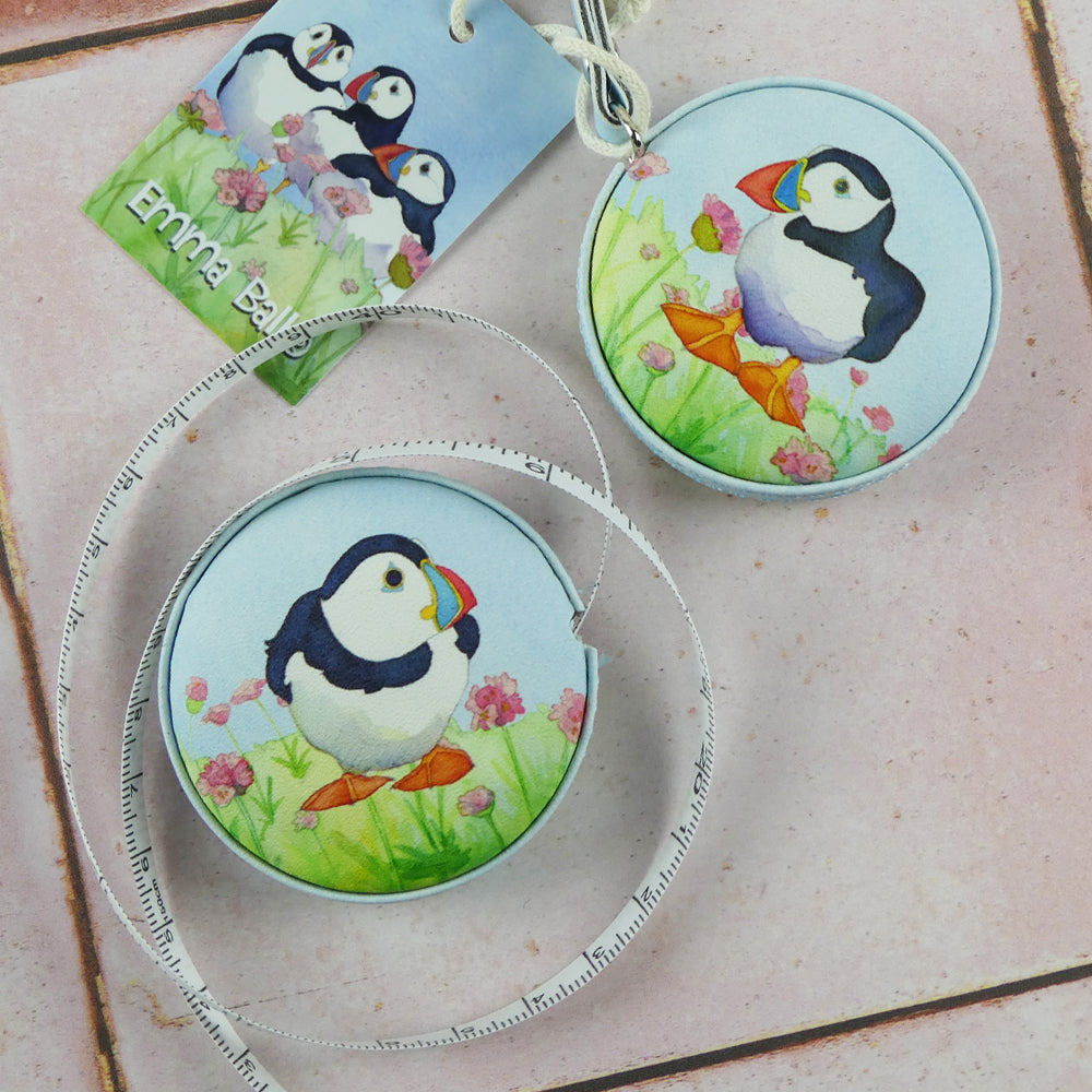 Sea Thrift Puffin Tape Measure