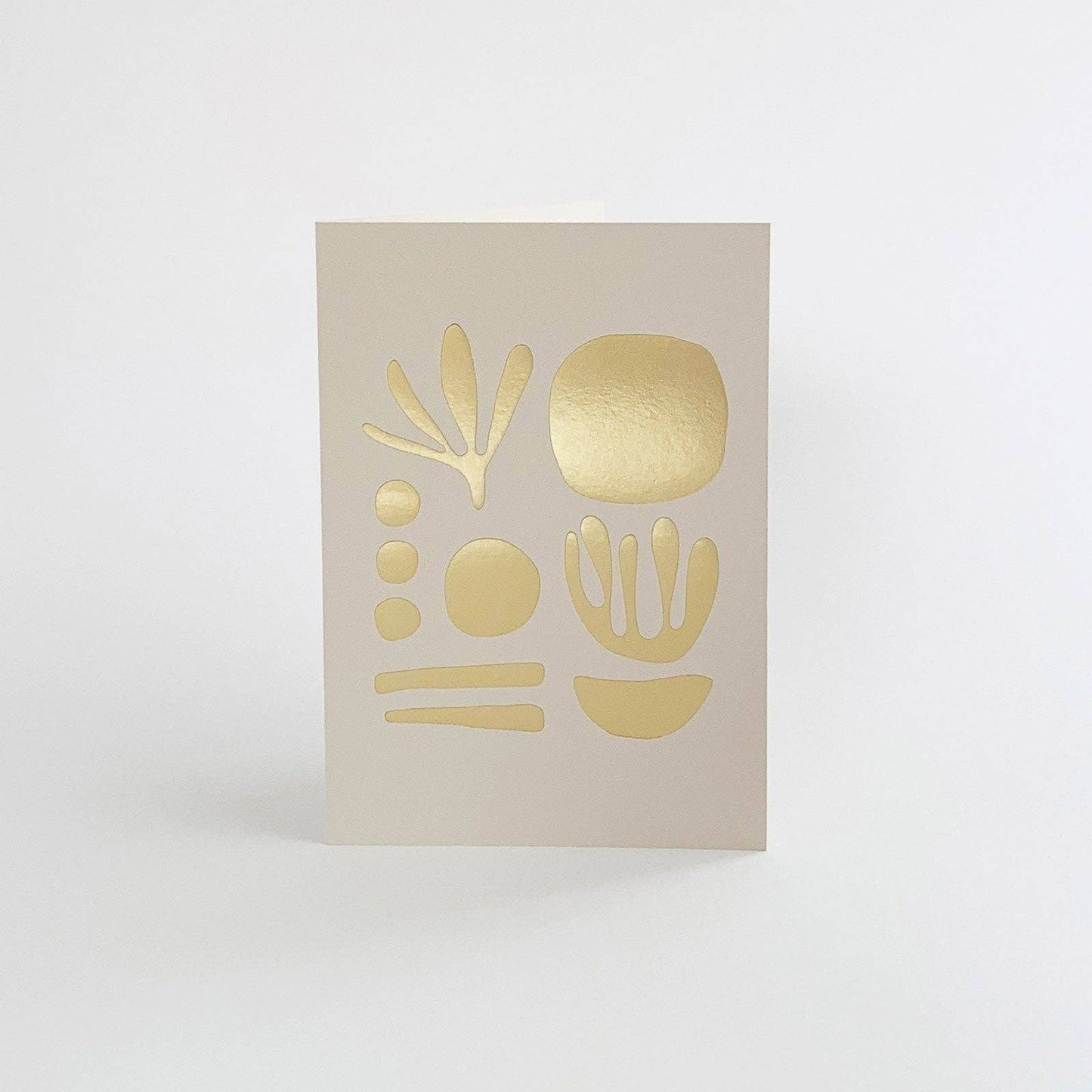 Seaweed, Brass & Mist, Foiled Greetings Card