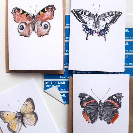 Mini Notelets Pack - Butterflies