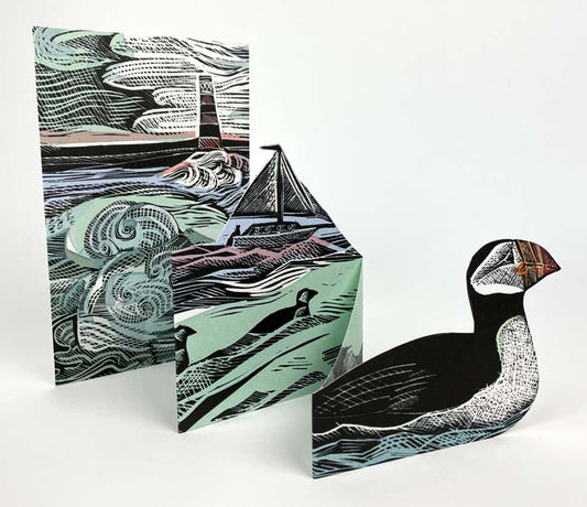 Puffins Concertina Card